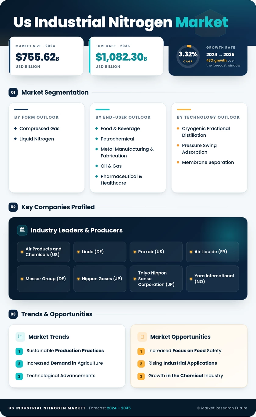 US Industrial Nitrogen Market Research Report - Forecast Report 2035 Infographic