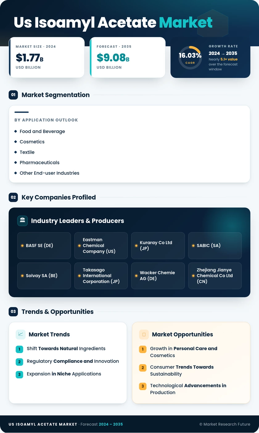 US Isoamyl Acetate Market Research Report - Forecast by 2035 Infographic