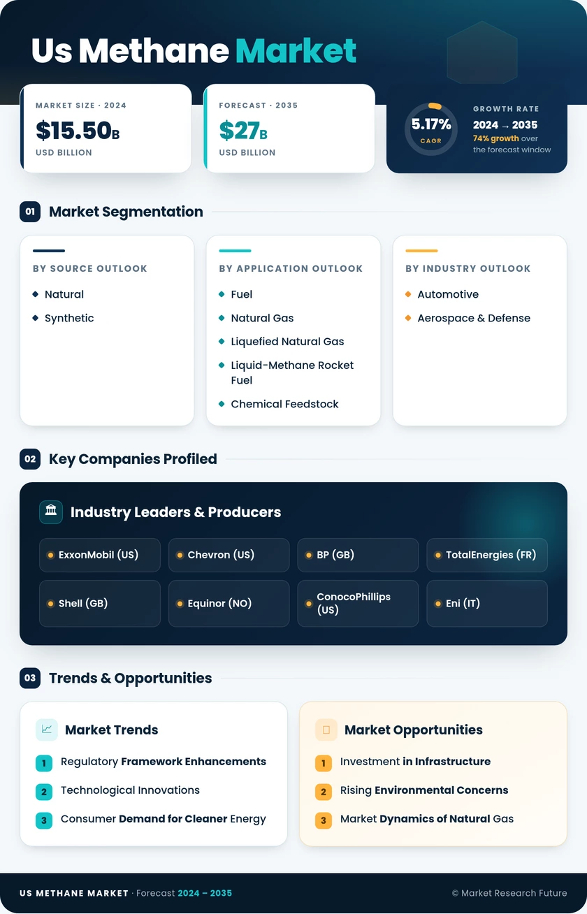 US Methane Market Infographic
