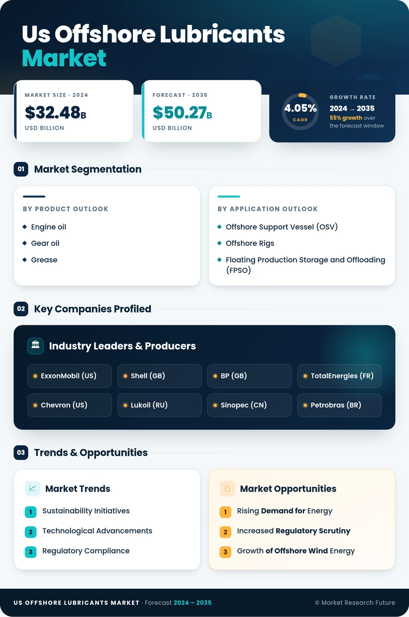 US Offshore Lubricants Market Infographic