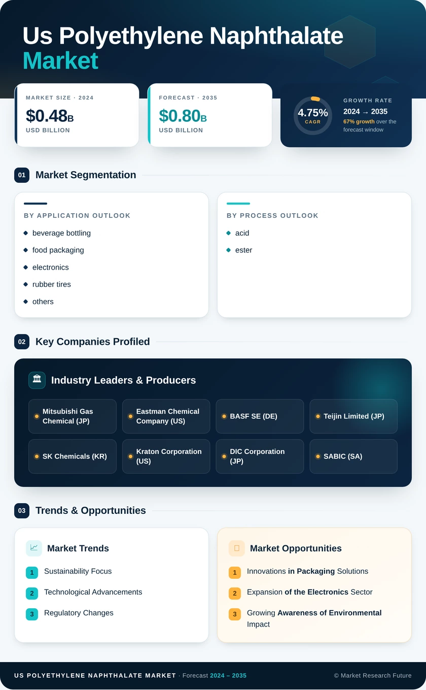 US Polyethylene Naphthalate Market Infographic