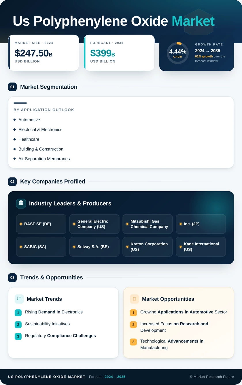 US Polyphenylene Oxide Market Research Report - Forecast Report 2035 Infographic