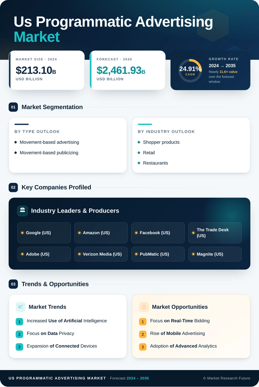 US Programmatic Advertising Market Research Report- Forecast to 2035 Infographic