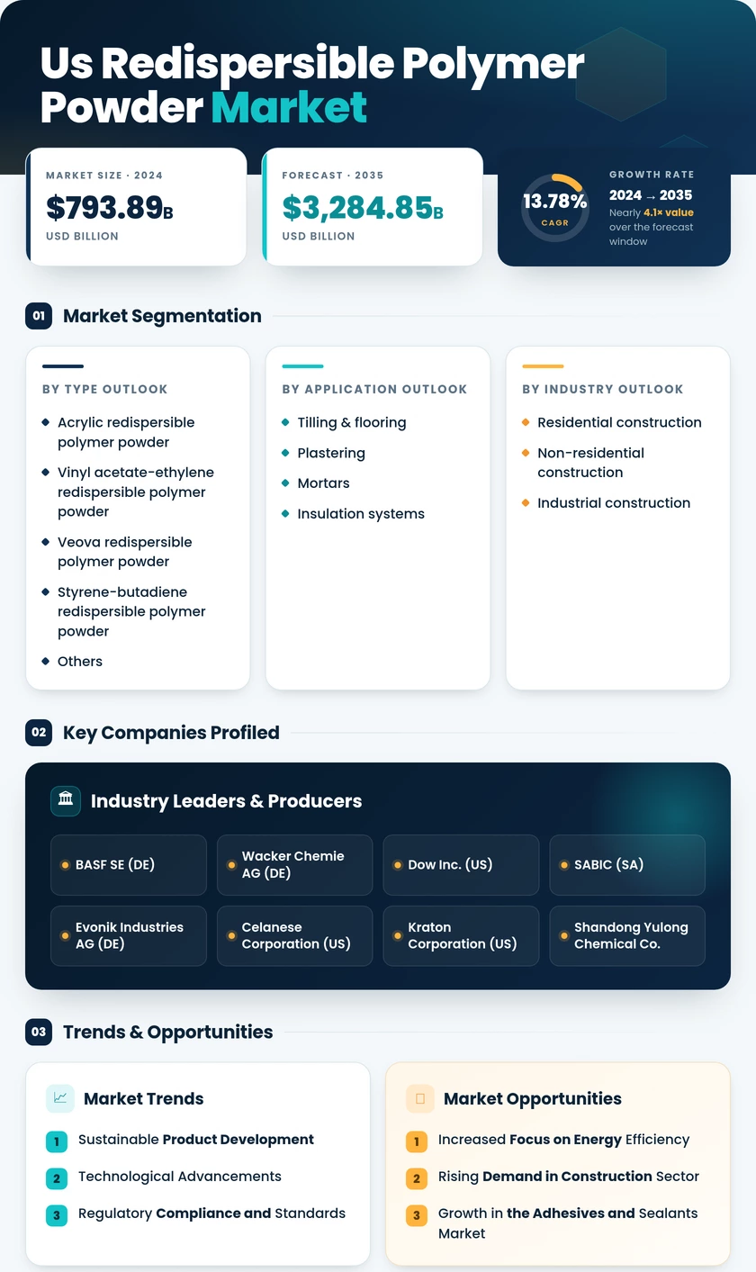 US Redispersible Polymer Powder Market Infographic