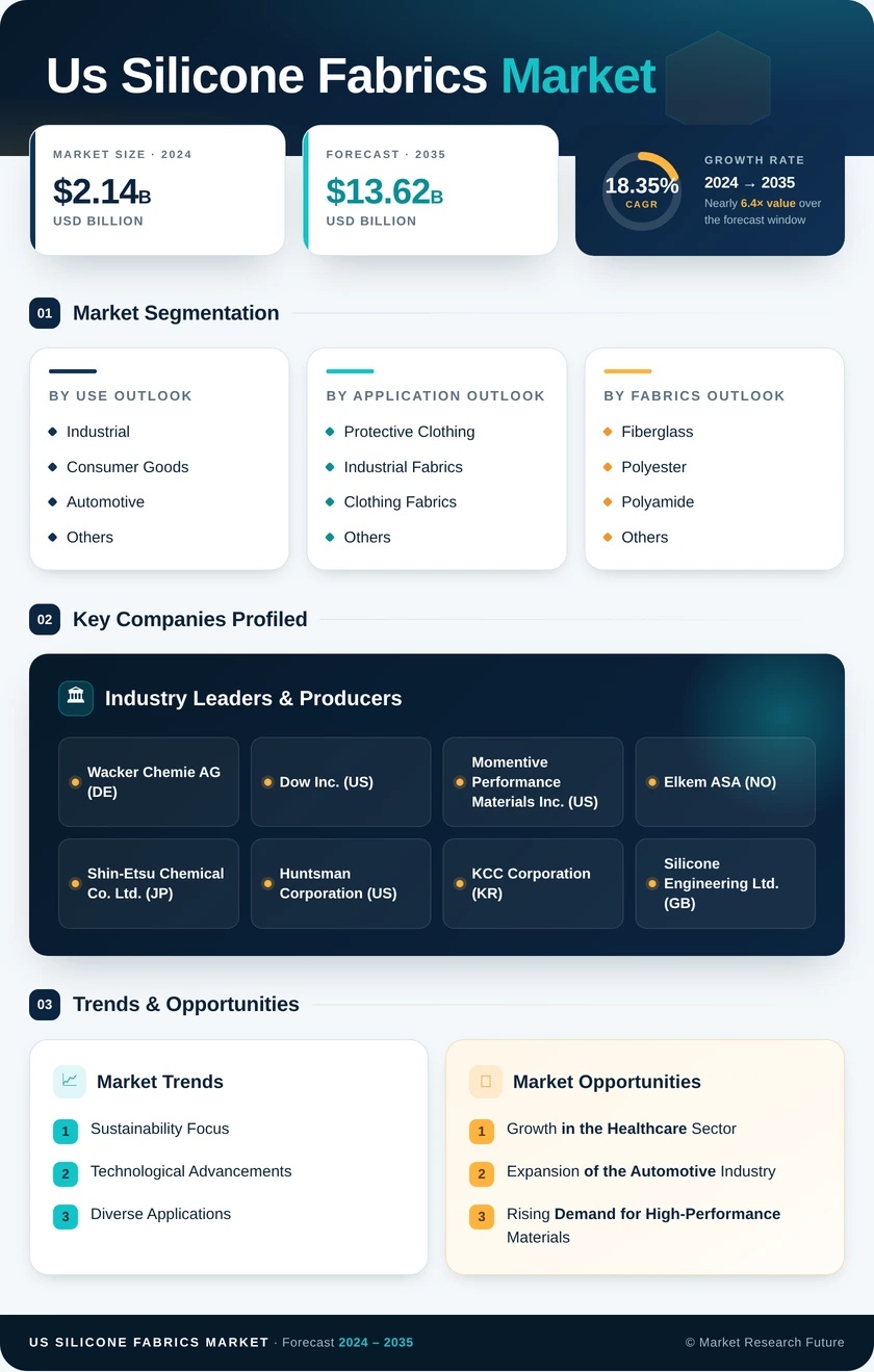 US Silicone Fabrics Market Infographic