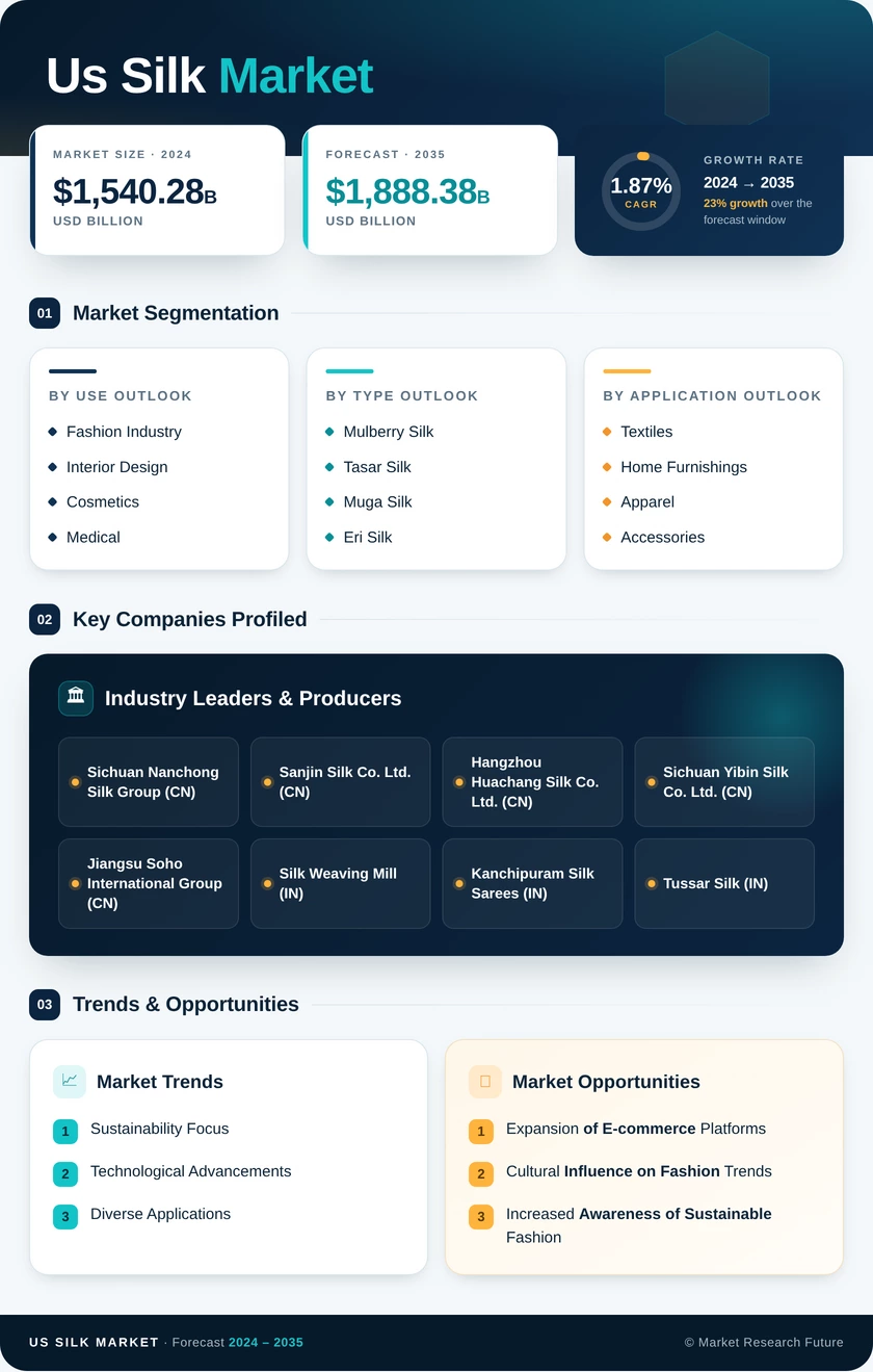 US Silk Market Infographic