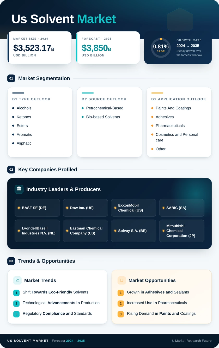 US Solvent Market Infographic