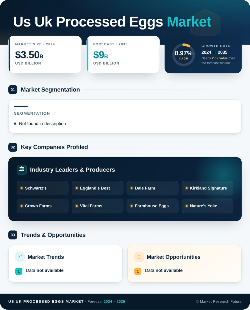 US Processed Eggs Market Infographic
