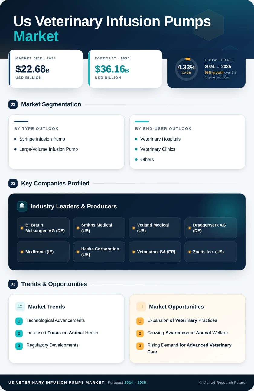 US Veterinary Infusion Pumps Market Infographic