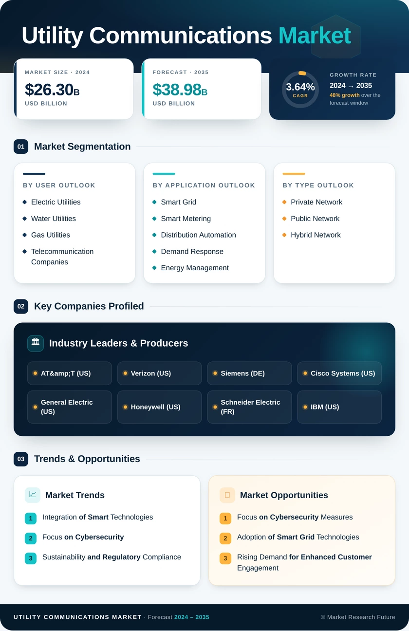 Utility Communications Market Research Report- Global Forecast to 2035 Infographic