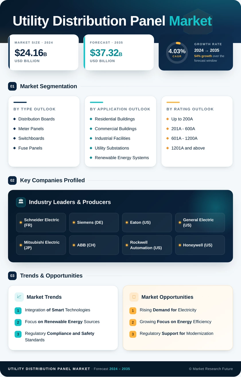 Utility Distribution Panel Market Research Report—Forecast till 2035 Infographic