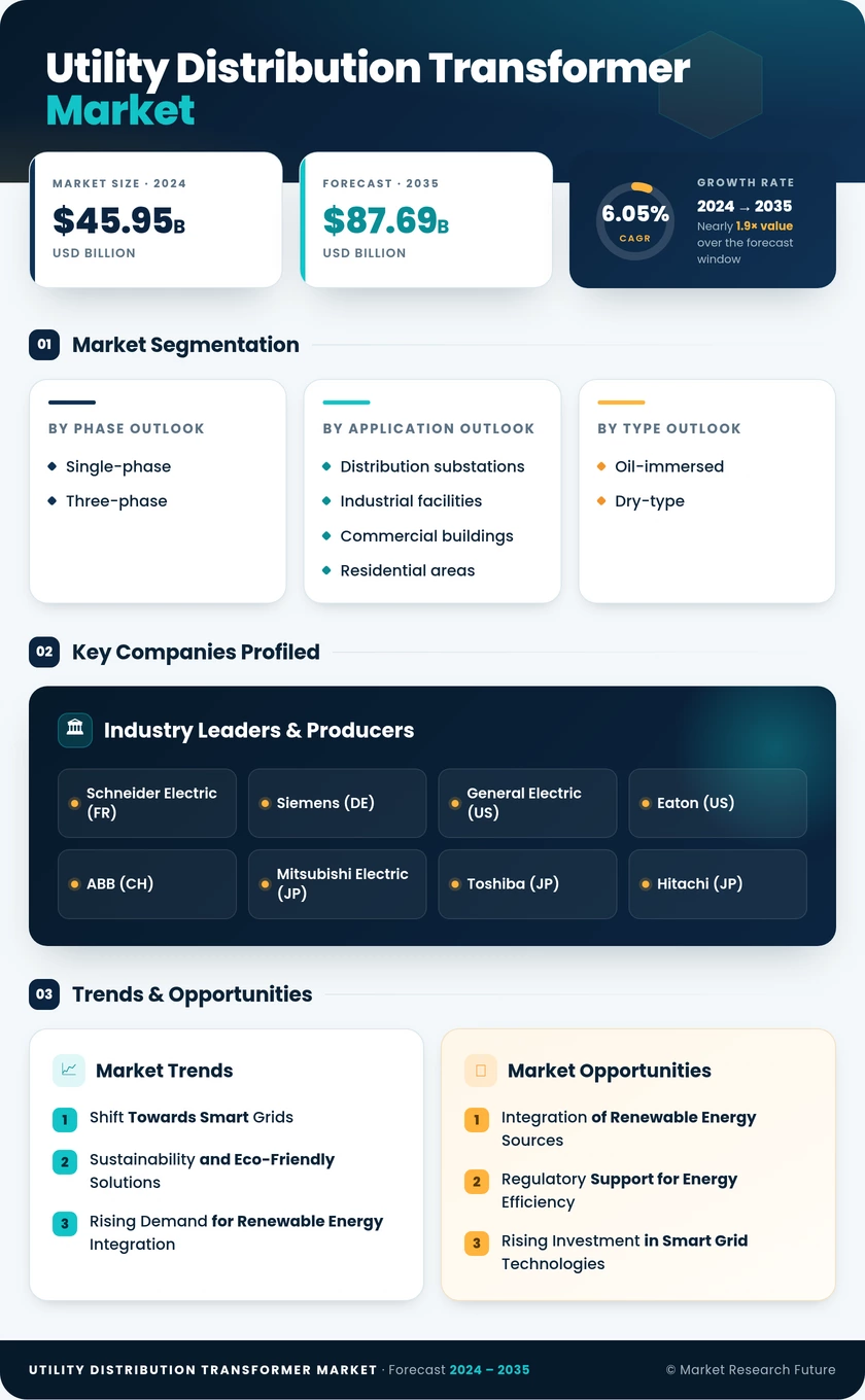Utility Distribution Transformer Market Research Report - Global Forecast till 2035 Infographic