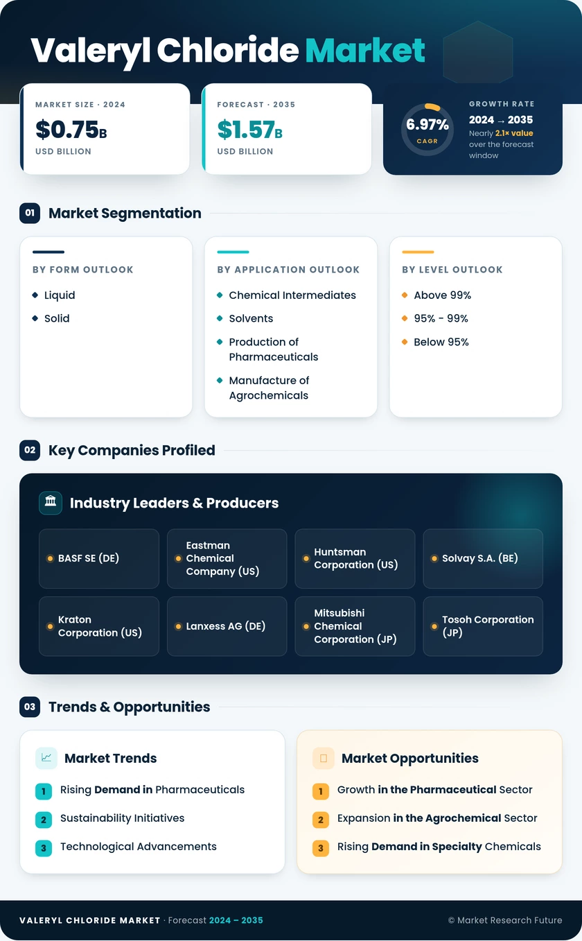 Valeryl Chloride Market Research Report - Global Forecast by 2035 Infographic