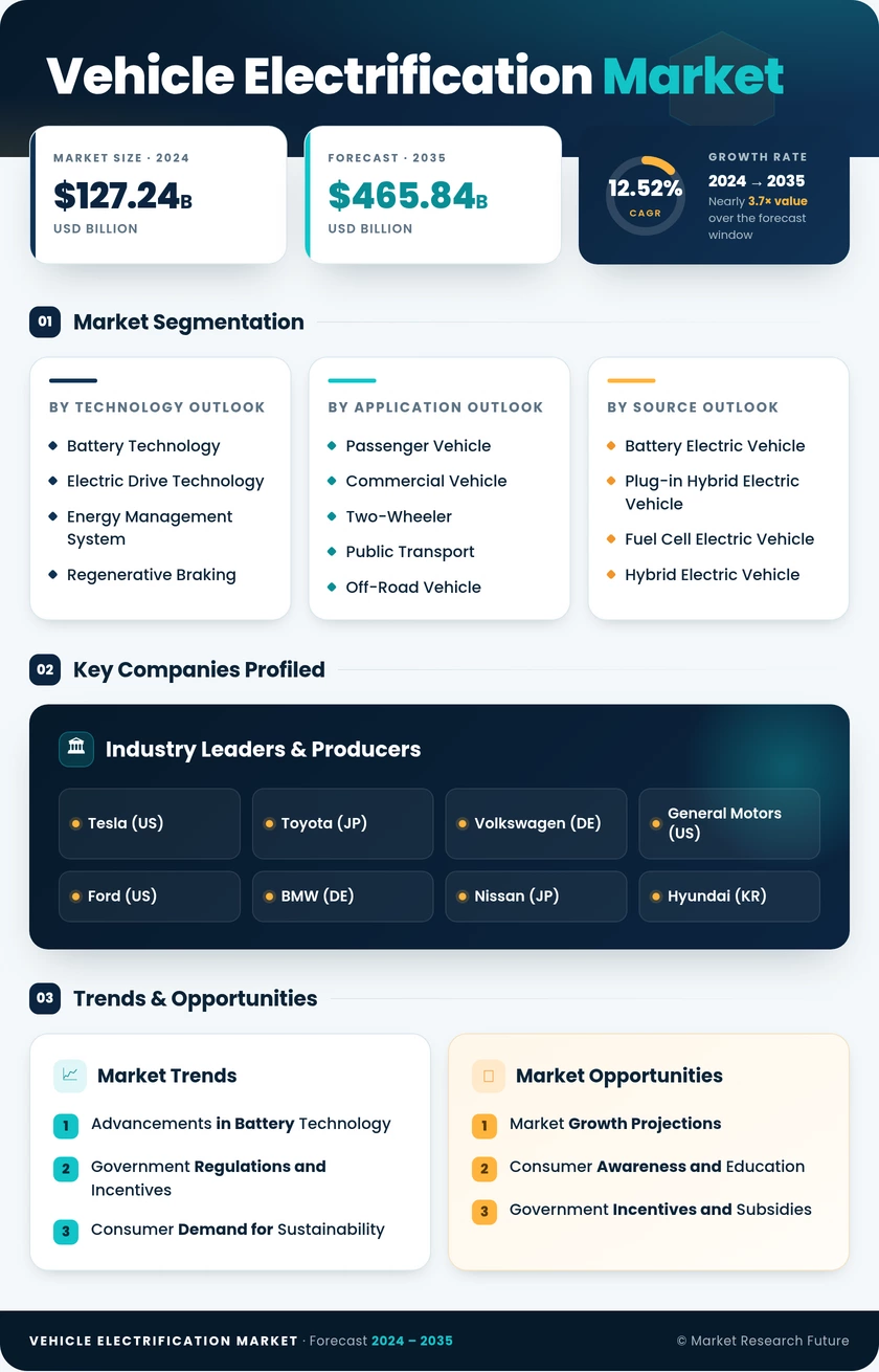 Vehicle Electrification Market Research Report – Forecast to 2035 Infographic