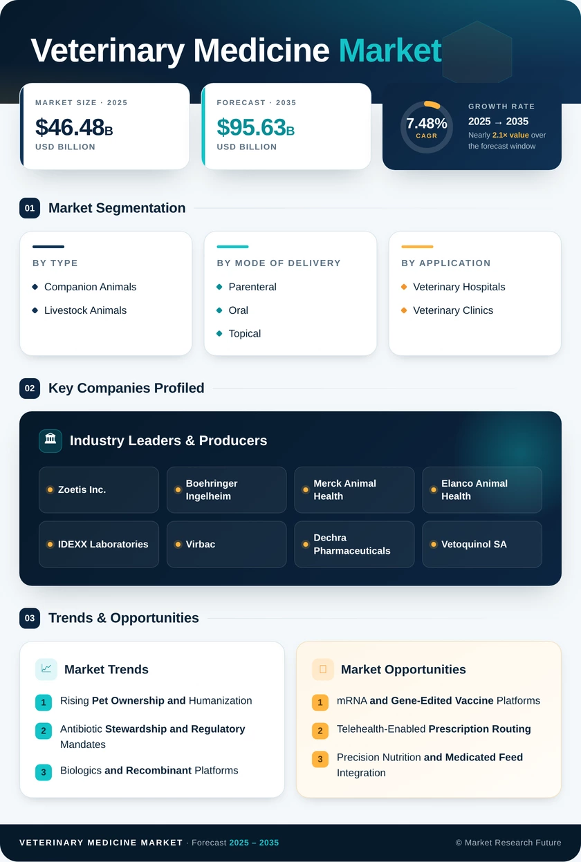 Veterinary Medicine Market Research Report - Forecast till 2035 Infographic