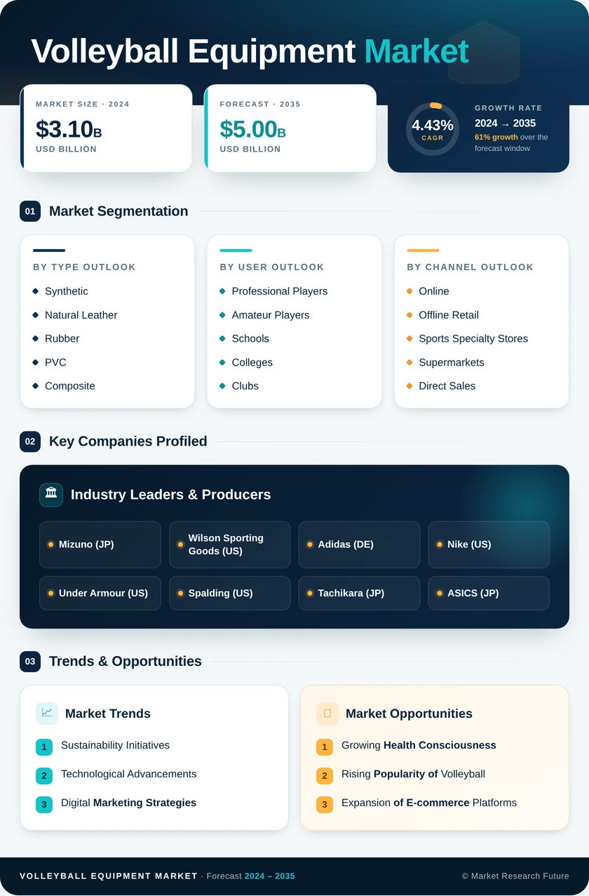 Volleyball Equipment Market Research Report Forecast Till 2035 Infographic
