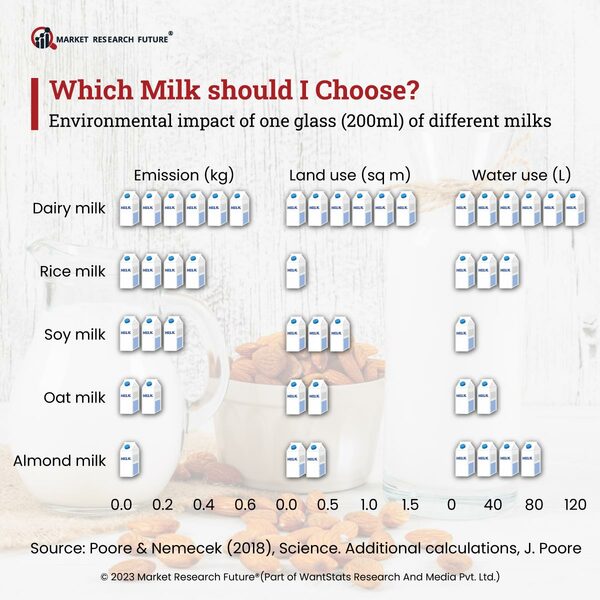 Almond Milk Dominates The Plant Based Dairy Market in The US