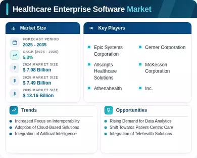 Healthcare Enterprise Software Market Infographic