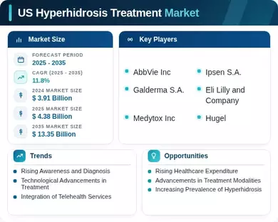 US Hyperhidrosis Treatment Market Infographic