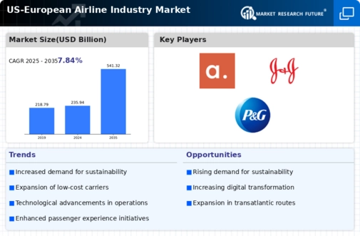 US European Airline Industry Market Infographic