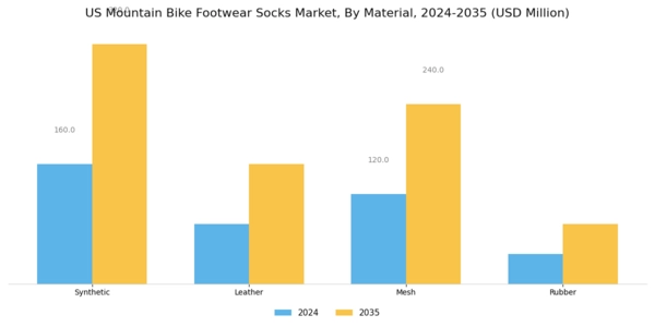 US Mountain Bike Footwear Socks Market Segment Image 1