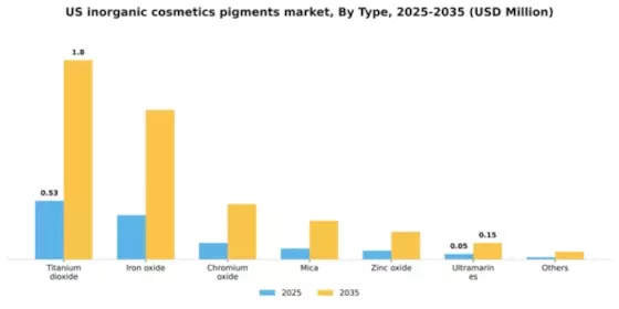 US Inorganic Cosmetics Pigments Market Segment Image 1