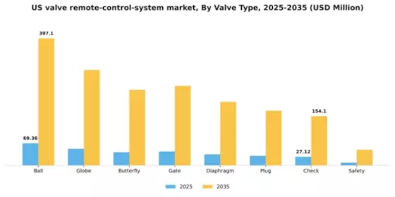 US Valve Remote Control System Market Segment Image 2