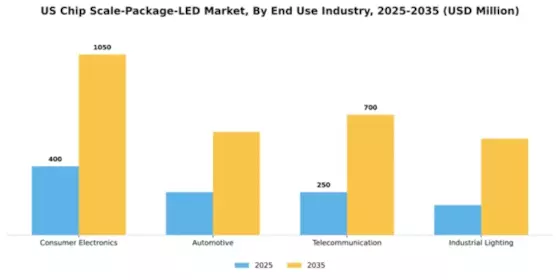 US Chip Scale Package LED Market Segment Image 1