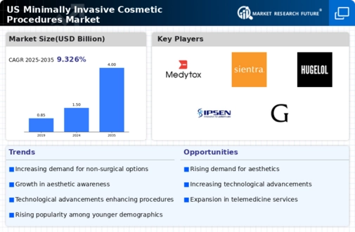 US Minimally-Invasive Cosmetic Procedures Market Infographic