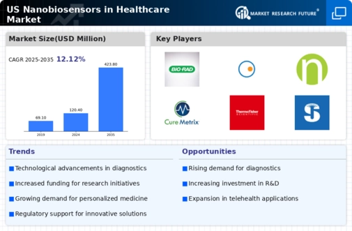 US Nanobiosensors in Healthcare Market Infographic