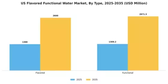 US Flavored Functional Water Market Segment Image 1