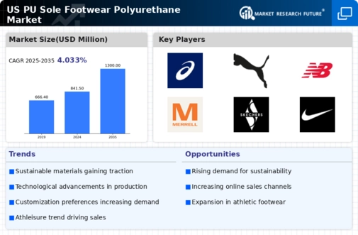 US PU Sole Footwear Polyurethane Market Infographic