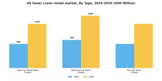 US Tower Crane Rental Market Segment Image 1