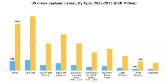 US Drone Payload Market Segment Image 2