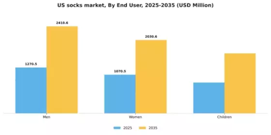 US Socks Market Segment Image 1