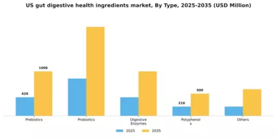 US Gut Digestive Health Ingredients Market Segment Image 1