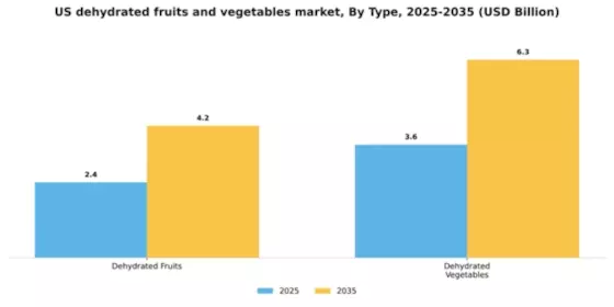 US Dehydrated Fruits and Vegetables Market Segment Image 1