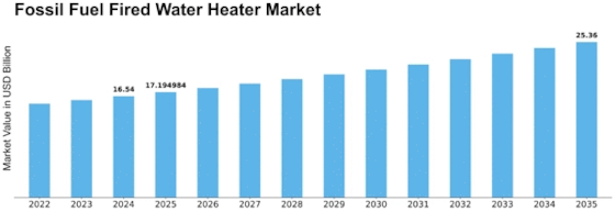 Fossil Fuel Fired Water Heater Market Size