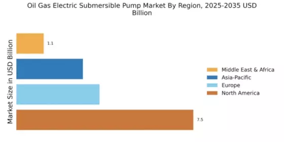 Oil And Gas Electric Submersible Pump Market Regional Image