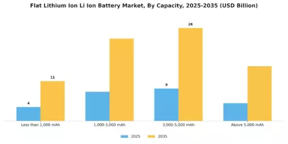 Flat Lithium Ion Li Ion Battery Market  Segment Image 3