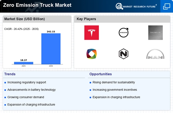 Zero Emission Truck Market Infographic