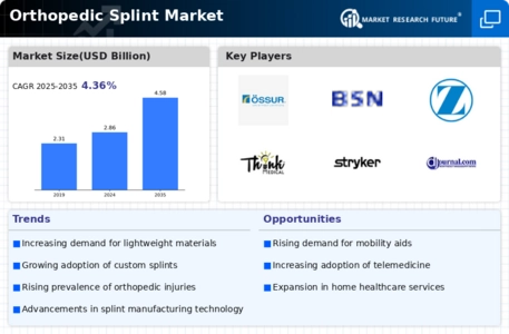 Orthopedic Splint Market Infographic