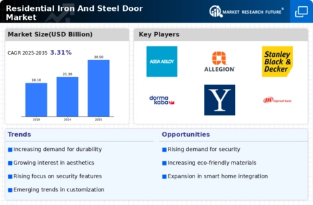 Residential Iron Steel Door Market
 Infographic