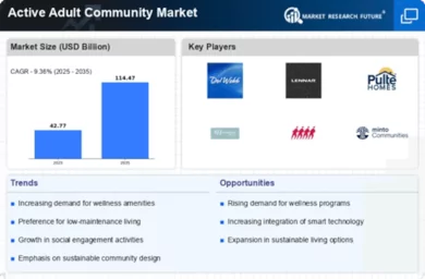 Active Adult Community Market Infographic