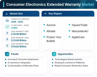 Consumer Electronics Extended Warranty Market Infographic