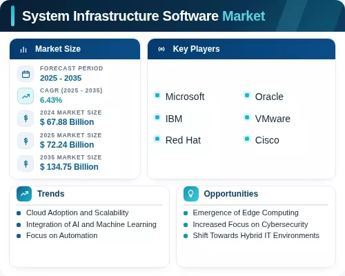 Infrastructure Software Types System Infrastructure Software Market Size, Growth & Outlook - 2035