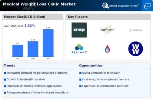Medical Weight Loss Clinic Market
 Infographic