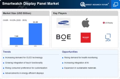 Smartwatch Display Panel Market Infographic