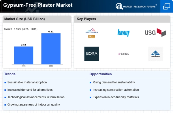 Gypsum-Free Plaster Market Infographic