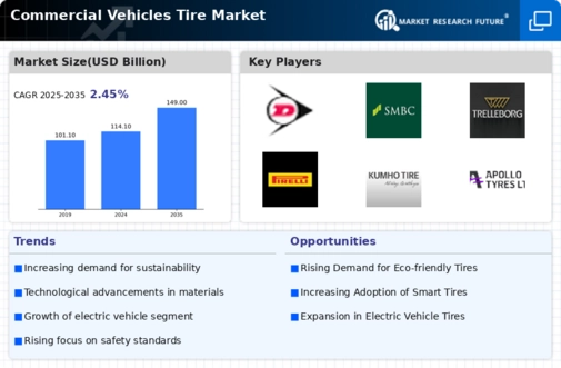 Commercial Vehicles Tire Market Infographic